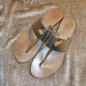 Joie Nice Knotted T-Strap Leather Sandal, Size 38
